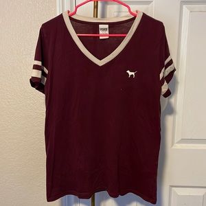 Pink/Vs Burgundy T-shirt